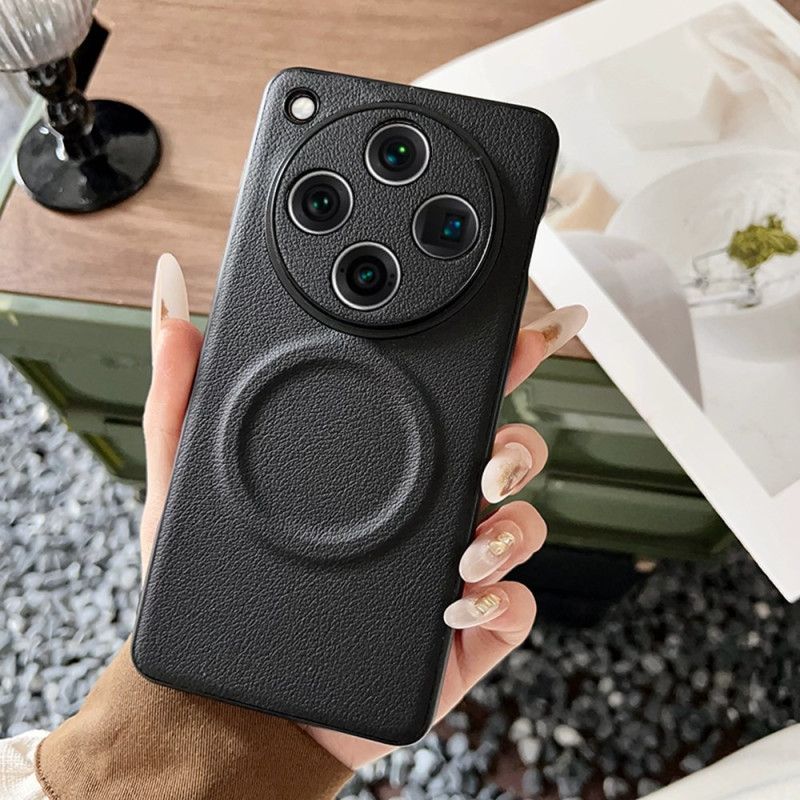 Κάλυμμα Oppo Find X8 Pro Δερμάτινο Εφέ Συμβατό Με Magsafe Σιλικόνης