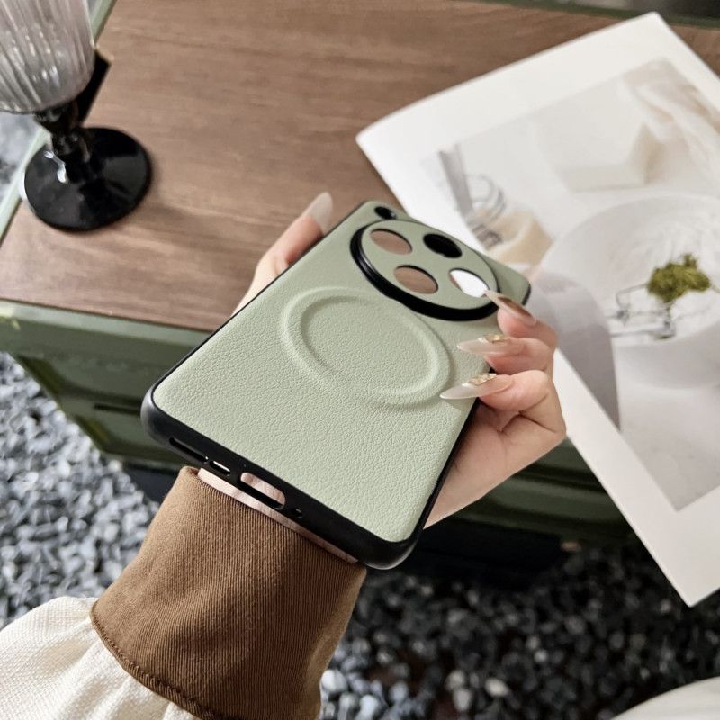 Κάλυμμα Oppo Find X8 Pro Δερμάτινο Εφέ Συμβατό Με Magsafe Σιλικόνης