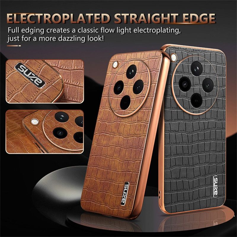 Κάλυμμα Oppo Find X8 Στυλ Κροκόδειλου Azns