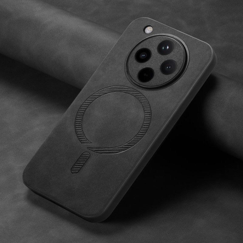 Κάλυμμα Oppo Find X8 Συμβατό Με Magsafe Με Δερμάτινο Εφέ