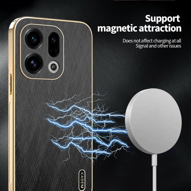 Κάλυμμα Oppo Find X9 5g Εφέ Δέρματος Kadem Σιλικόνης