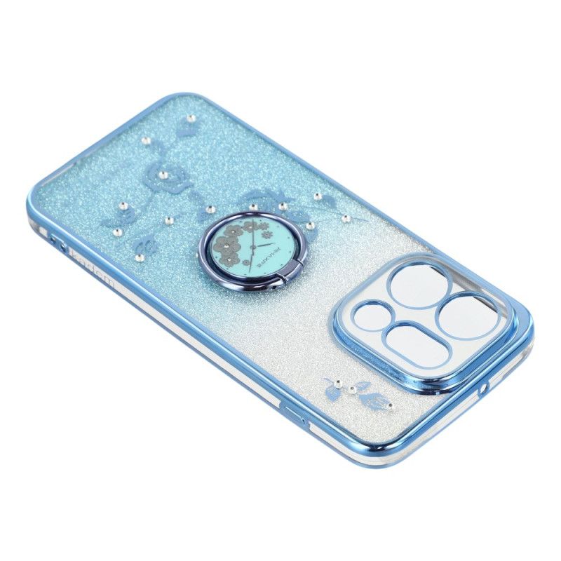 Κάλυμμα Oppo Find X9 5g Θήκη Για Δαχτυλίδια Kadem Με Λουλούδια Και Στρας Σιλικόνης