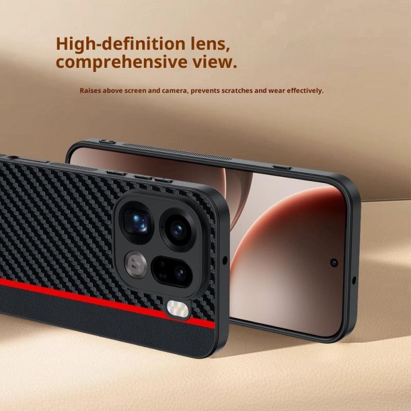 Κάλυμμα Oppo Find X9 Pro 5g Άκαμπτη Με Υφή Ινών Άνθρακα