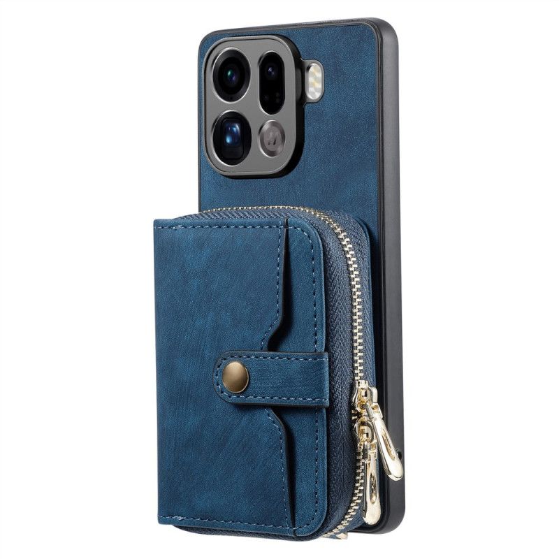 Κάλυμμα Oppo Find X9 Pro 5g Θήκη Κάρτας Με Φερμουάρ Και Λουράκι Ώμου Σιλικόνης