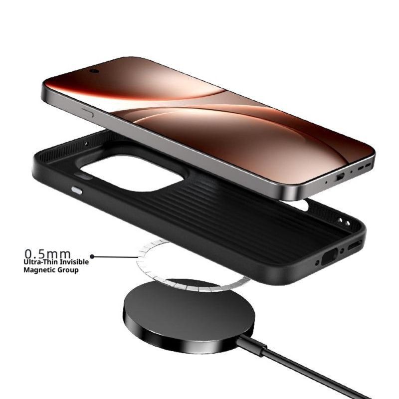 Κάλυμμα Oppo Find X9 Pro 5g Υφή Magsafe Με Μικροανάγλυφη Ύφη Abeel Σιλικόνης