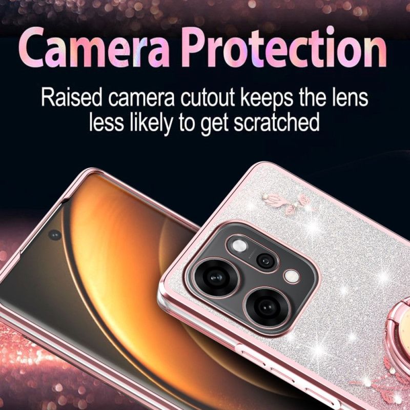 Κάλυμμα Oppo Reno 14 Pro 5g Βάση Δαχτυλιδιού Με Στρας Σιλικόνης