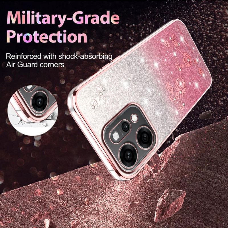 Κάλυμμα Oppo Reno 14 Pro 5g Θήκες Κινητών Λουλούδια Και Στρας