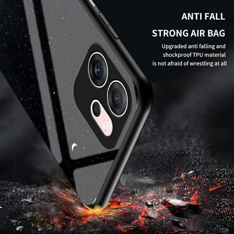 Κάλυμμα Oppo Reno 14f 5g Σκληρυμένο Γυαλί Ουρανού Σιλικόνης