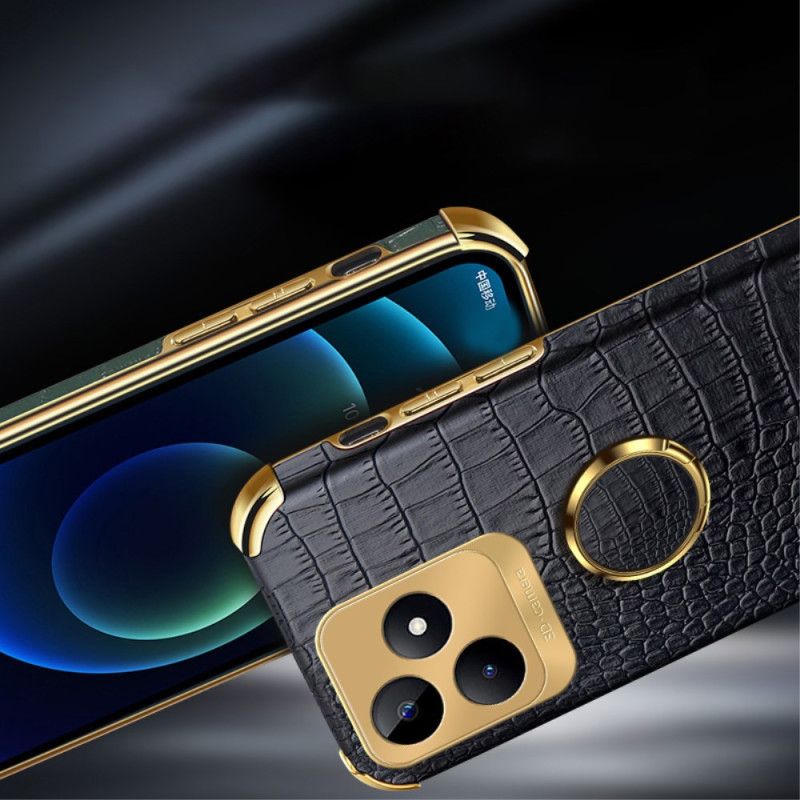 Κάλυμμα Realme C53 Βάση Δαχτυλιδιού Με Υφή Κροκόδειλου