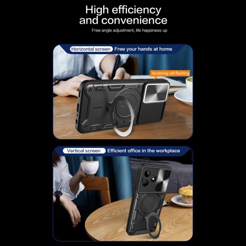 Κάλυμμα Realme C53 Περιστρεφόμενη Βάση Και Προστασία Κάμερας