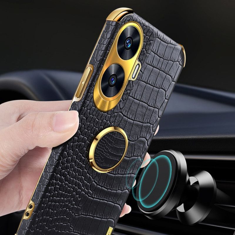 Κάλυμμα Realme C55 Θήκες Κινητών Υφή Κροκόδειλου Με Βάση Δαχτυλιδιών
