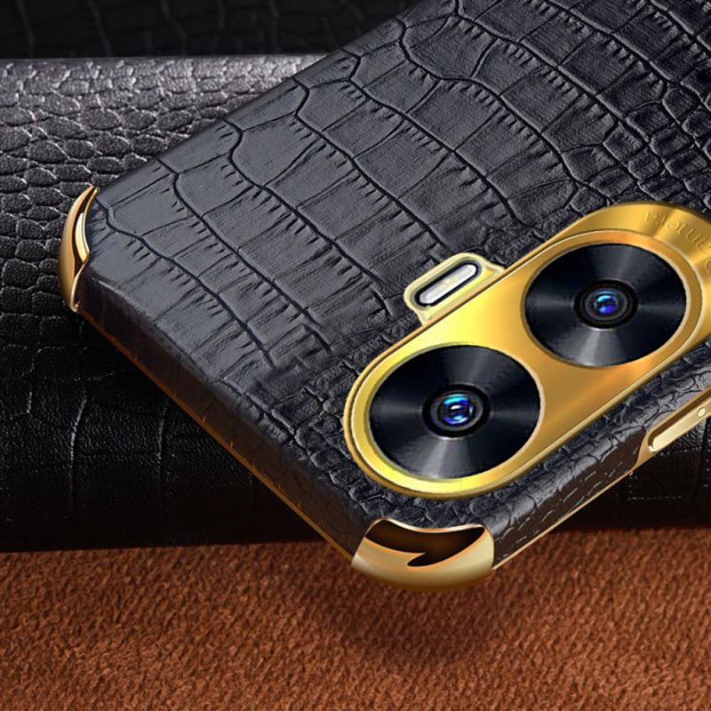 Κάλυμμα Realme C55 Θήκες Κινητών Υφή Κροκόδειλου Με Βάση Δαχτυλιδιών