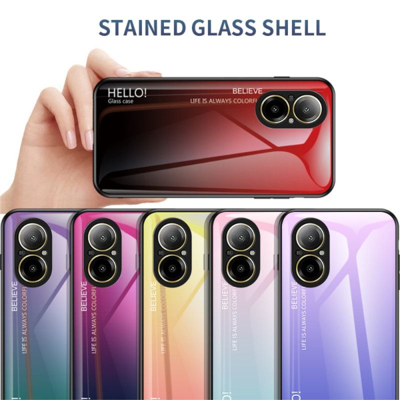 Κάλυμμα Realme C67 Γυαλί Hello Από Σκληρυμένο Γυαλί Σιλικόνης