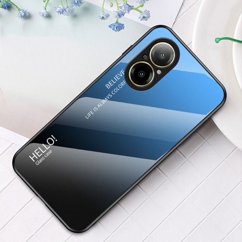 Κάλυμμα Realme C67 Γυαλί Hello Από Σκληρυμένο Γυαλί Σιλικόνης
