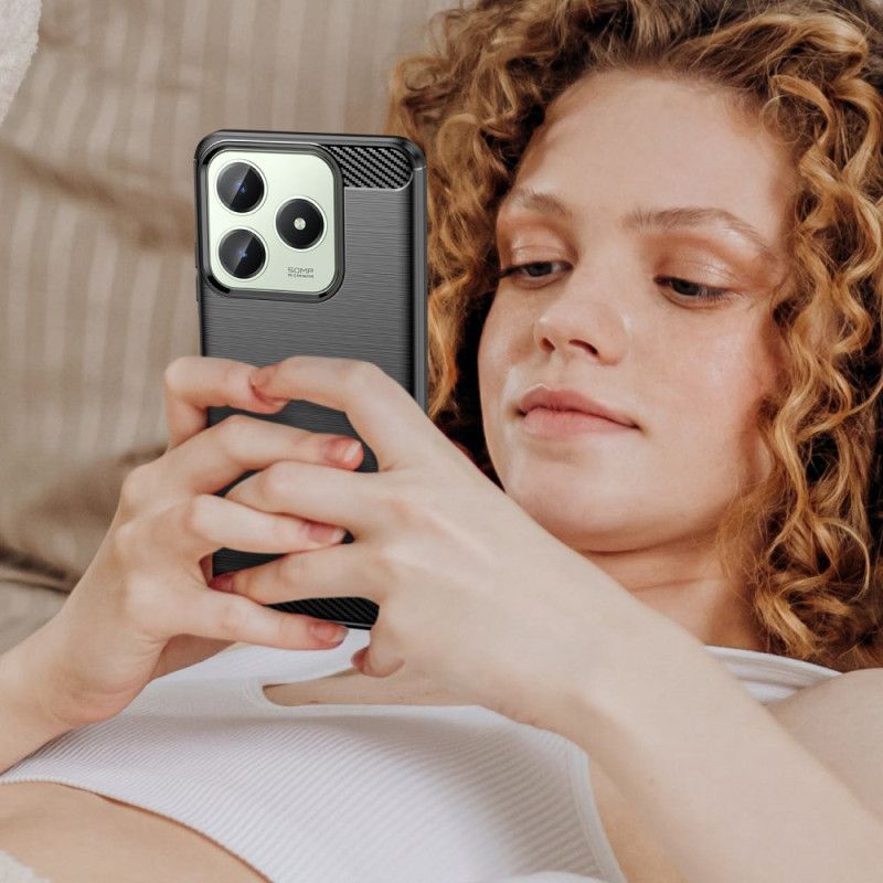 Κάλυμμα Realme Note 60 Βουρτσισμένο Ανθρακονήματα