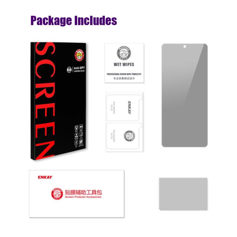 Προστατευτικό Οθόνης Από Σκληρυμένο Γυαλί Κατά Των Κατασκοπειών Για Realme C67