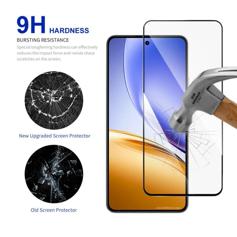 Προστατευτικό Οθόνης Από Σκληρυμένο Γυαλί Πλήρους Κάλυψης Για Realme 14 5g