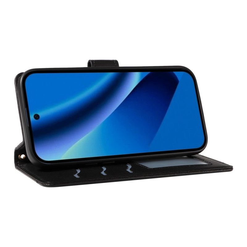 Θηκη Κινητου Google Pixel 10a Καπιτονέ Πορτοφόλι Με Λουράκι Και Λουράκι Ώμου