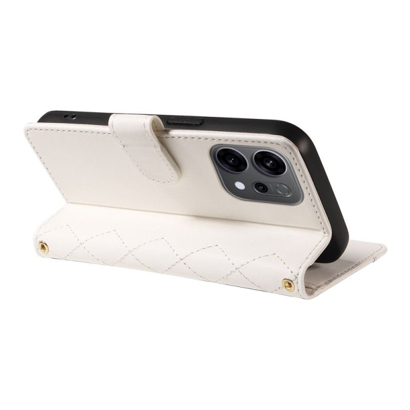 Θηκη Κινητου Oppo Reno 14 5g Καπιτονέ Με Τιράντες Και Τιράντες Ώμου