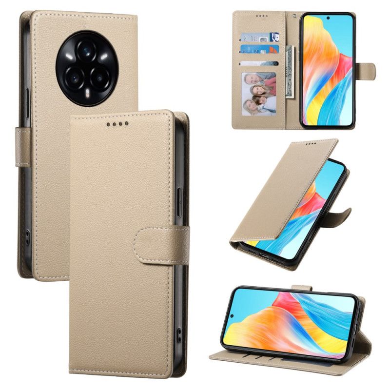 Θηκη Κινητου Realme 14 Pro 5g Απλό Εφέ Δέρματος Με Λουράκι