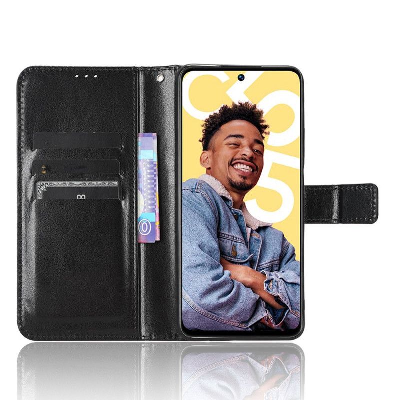 Θηκη Κινητου Realme C55 Φανταχτερό Λουράκι Από Τεχνητό Δέρμα