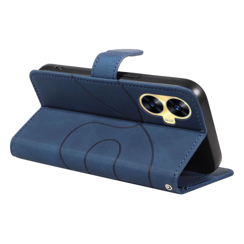 Θηκη Κινητου Realme C55 Θήκες Κινητών Κυματιστές Γραμμές Με Κορδόνι