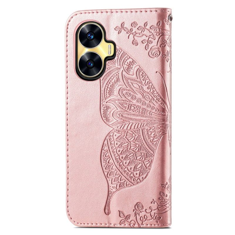 Θηκη Κινητου Realme C55 Θήκες Κινητών Λουράκι Μπαρόκ Πεταλούδας