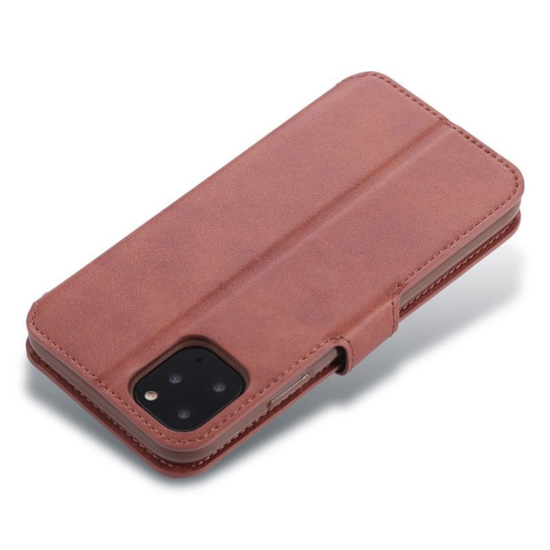 δερματινη Κάλυμμα Για iPhone 12 Mini Μαύρο Δερμάτινο Εφέ Αζνς