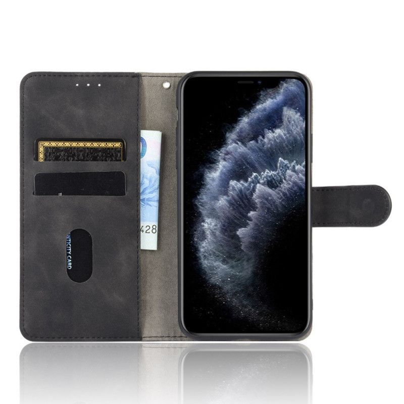 δερματινη Κάλυμμα iPhone 12 Pro Max Μαύρο Άγγιγμα Δέρματος