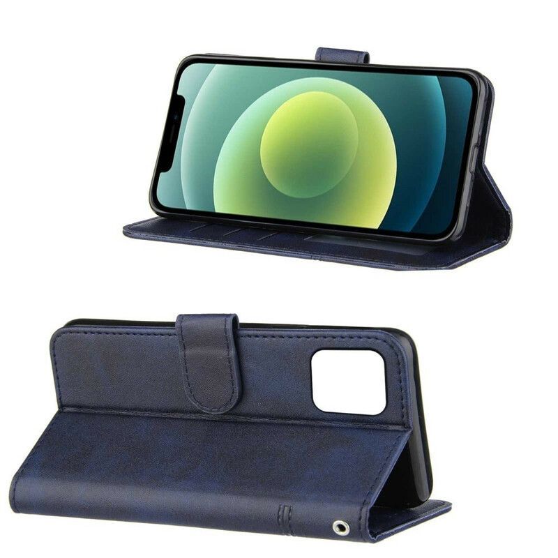 δερματινη Κάλυμμα iPhone 13 Pro Μαύρο Geo Leather Εφέ Με Τιράντες