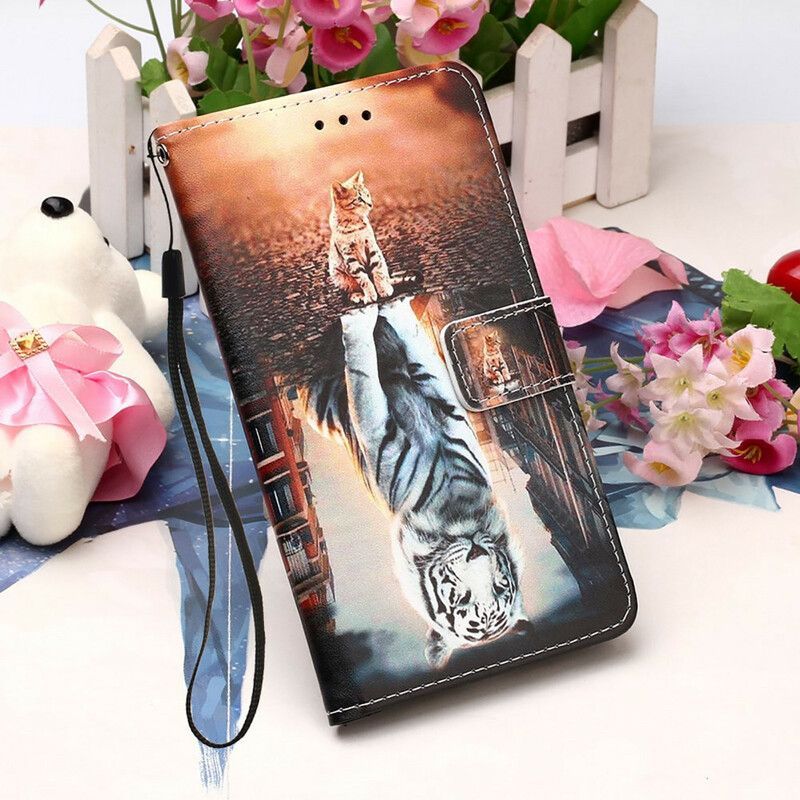 δερματινη Κάλυμμα iPhone 13 Pro Max Γαλάζιο Ερνέστος Και Προβληματισμός σιλικόνης