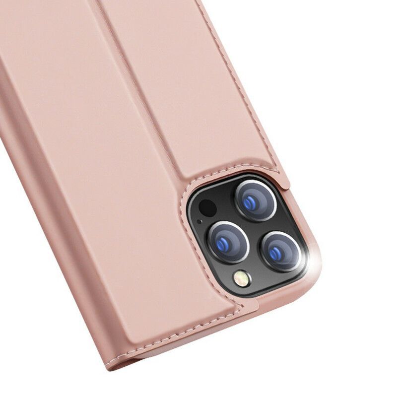 δερματινη θηκη Για iPhone 13 Pro Max Μαύρο Skin Pro Σειρά Dux Ducis