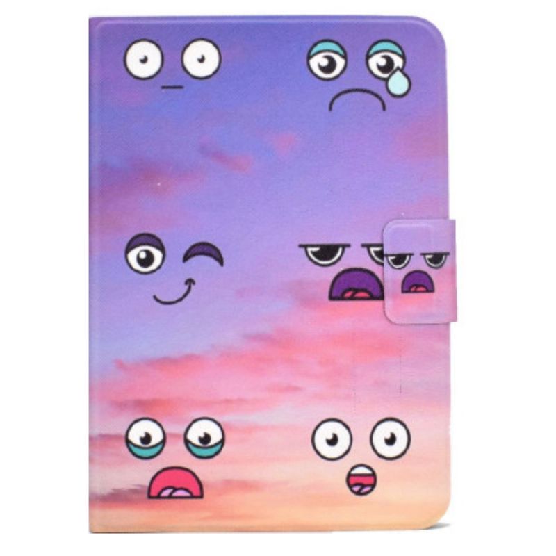 Δερματινη Θηκη iPad (2025) Αστεία Πρόσωπα Σιλικόνης