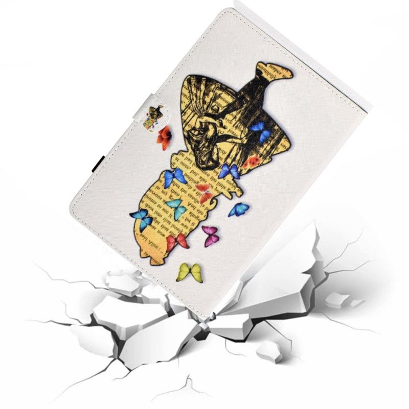 Δερματινη Θηκη iPad (2025) Κορίτσι Πεταλούδα