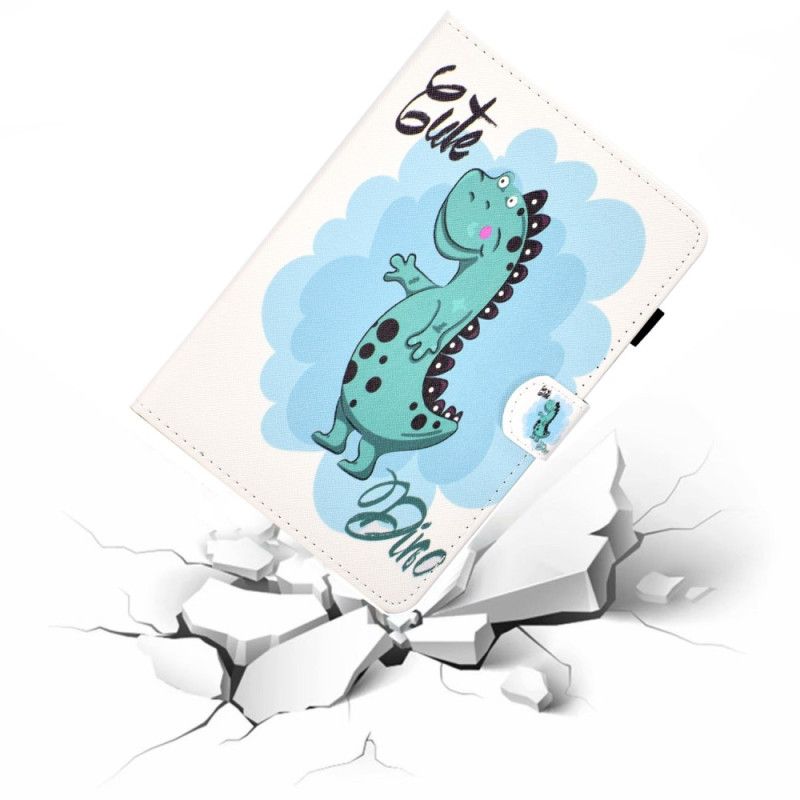 Δερματινη Θηκη iPad (2025) Χαριτωμένος Δεινόσαυρος