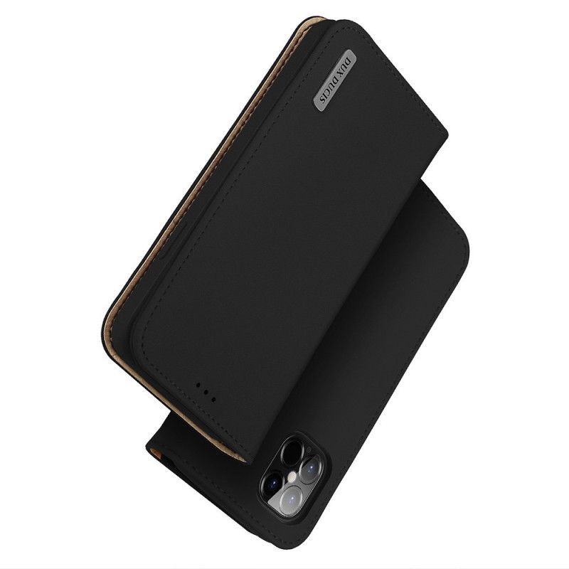 δερματινη θηκη iPhone 12 Pro Max Μαύρο Σειρά Ευχών Dux-Ducis