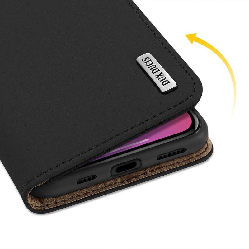 δερματινη θηκη iPhone 12 Pro Max Μαύρο Σειρά Ευχών Dux-Ducis