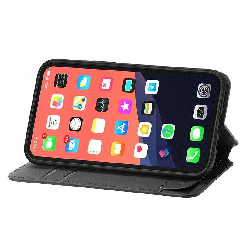 δερματινη θηκη iPhone 13 Κόκκινο Καλλιτεχνικό Rfid