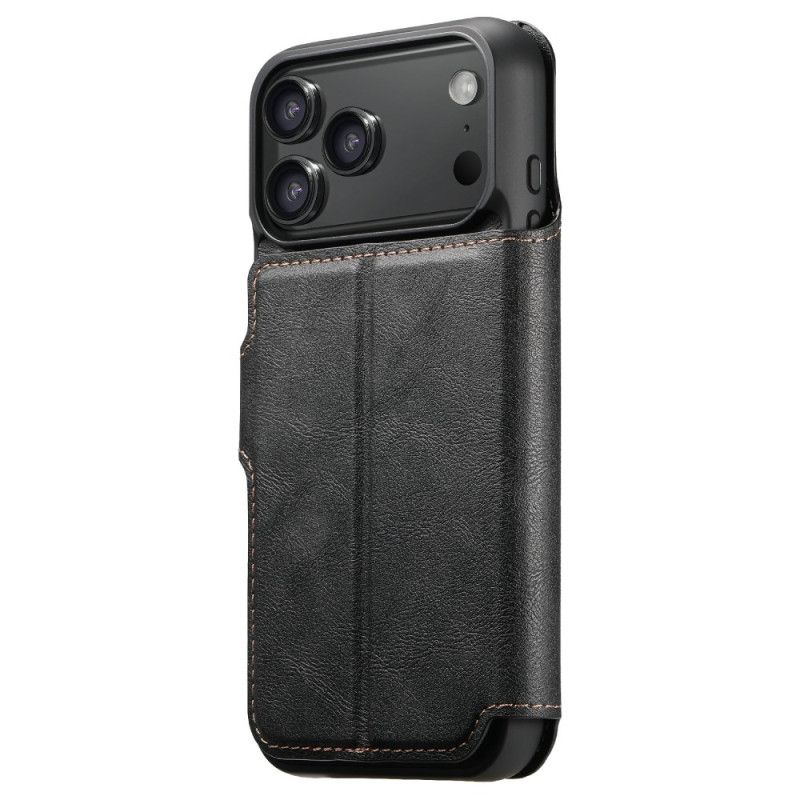 Δερματινη Θηκη iPhone 17 Pro Μαγνητική Με Ρετρό Αποσπώμενη Θήκη Σιλικόνης