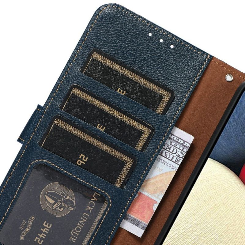 Δερματινη Θηκη iPhone 17 Pro Max Δίχρωμο Πορτοφόλι Rfid Khazneh