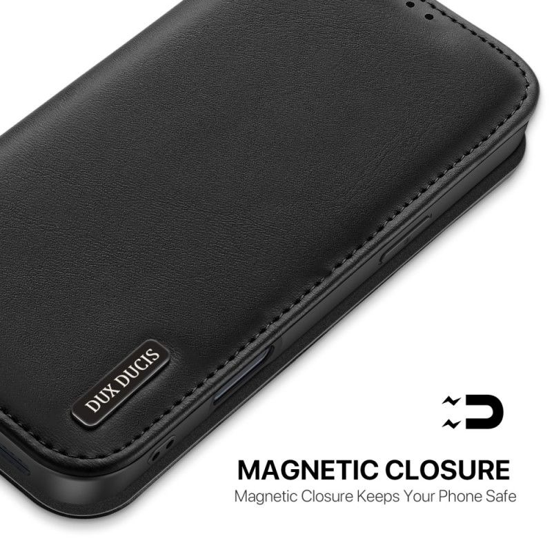 Δερματινη Θηκη iPhone 17 Pro Max Σειρά Dux Ducis Hivo Σιλικόνης