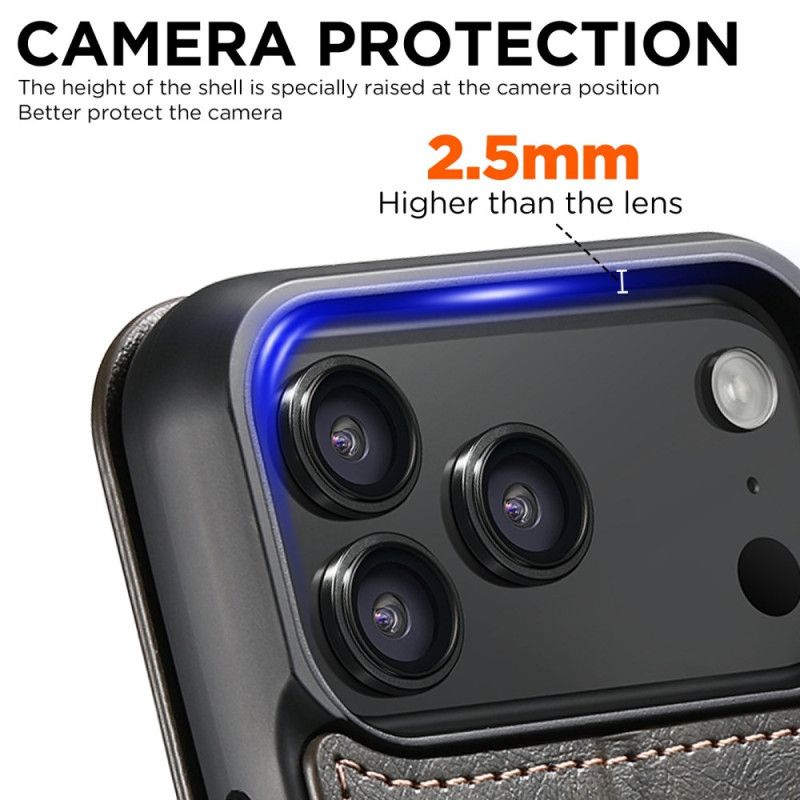 Δερματινη Θηκη iPhone 17 Pro Max Συμβατό Με Magsafe