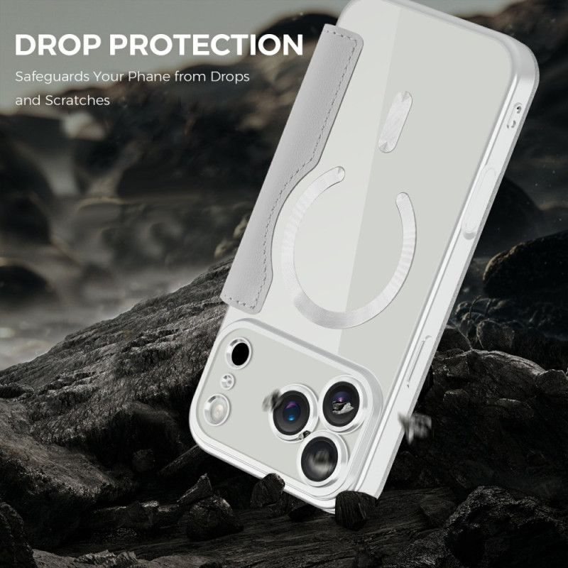 Δερματινη Θηκη iPhone 17 Pro Max Συμβατό Με Magsafe Καπιτονέ Σιλικόνης