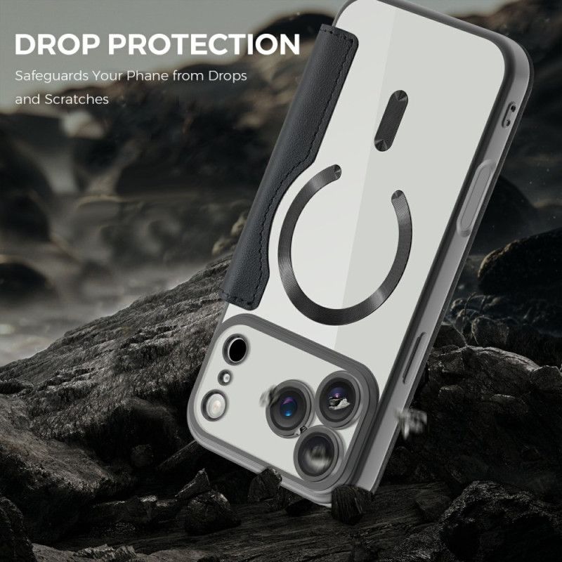 Δερματινη Θηκη iPhone 17 Pro Max Συμβατό Με Magsafe Με Κλείδωμα Rfid