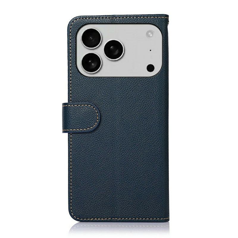 Δερματινη Θηκη iPhone 17 Pro Πορτοφόλι Khazneh Δίχρωμο Rfid Σιλικόνης