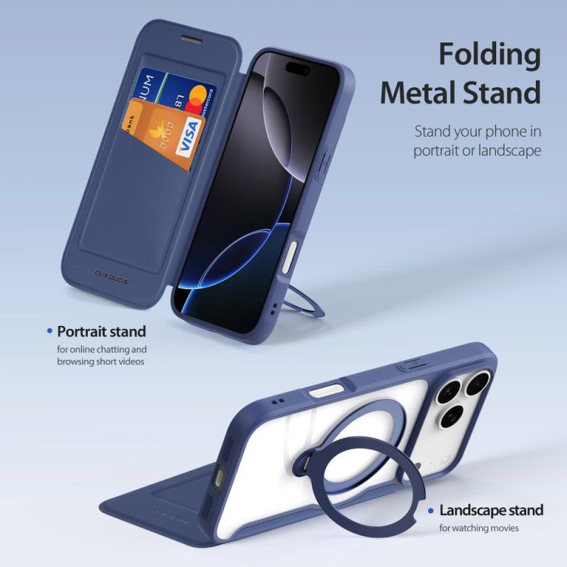 Δερματινη Θηκη iPhone 17 Pro Skin X Pro Σειράς Με Βάση Dux Ducis Σιλικόνης