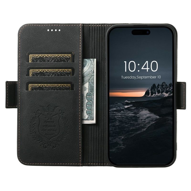 Δερματινη Θηκη iPhone 17 Συμβατή Με Magsafe Premium Retro Σιλικόνης