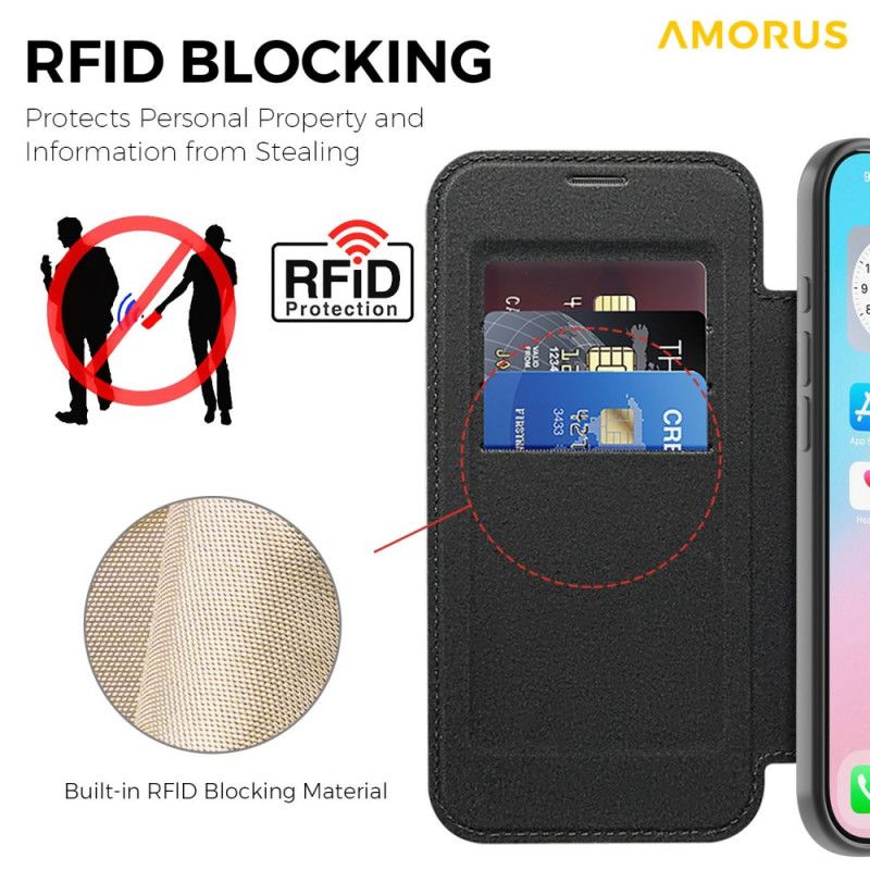 Δερματινη Θηκη iPhone Air Magsafe Συμβατό Με Θήκη Καρτών Rfid