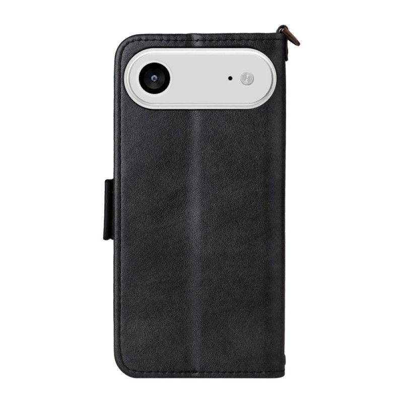 Δερματινη Θηκη iPhone Air Vintage Σχέδιο Με Λουράκι Ώμου Σιλικόνης