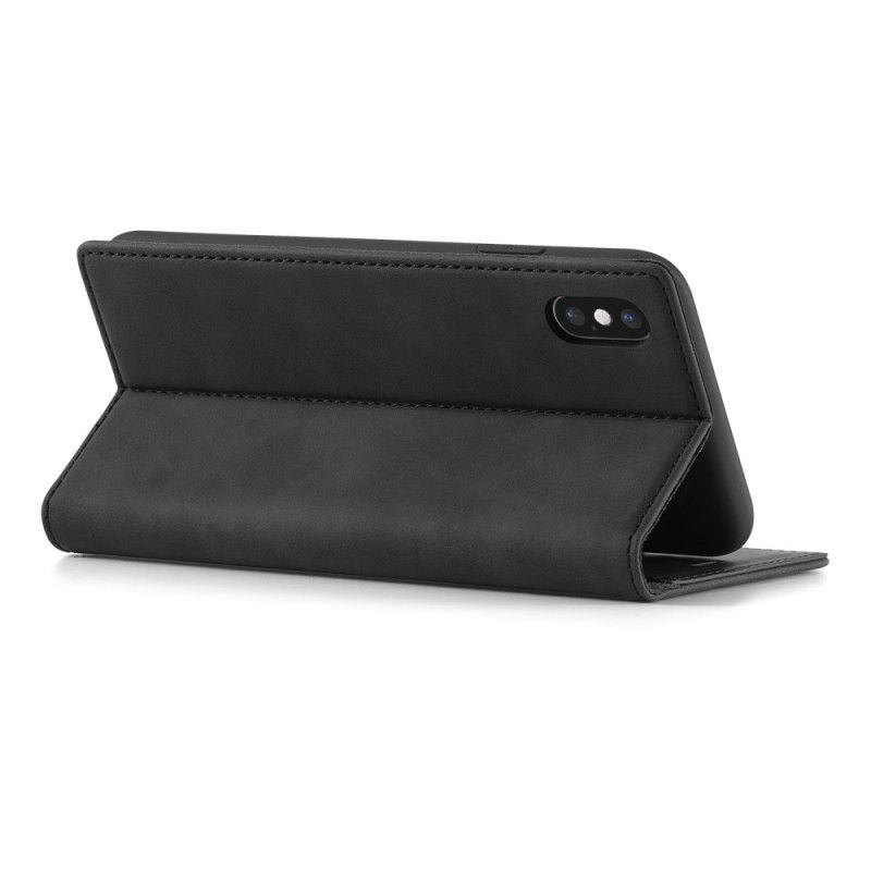 δερματινη θηκη iPhone X Μαύρο / Xs Lc.Imeeke Δερμάτινο Εφέ